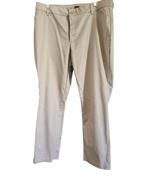 Lee Plus Straight-Leg Chinos Tan sz 18